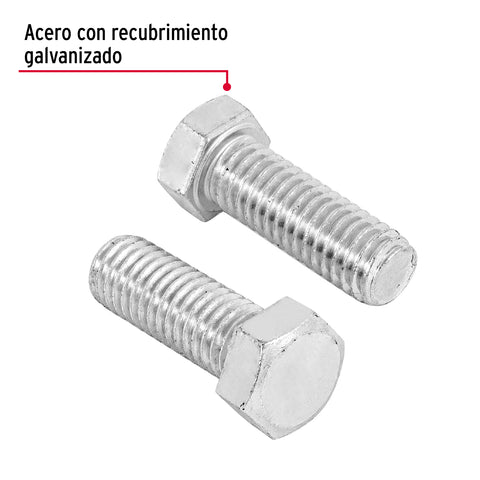 Bolsa con 50 tornillos 7/16' x 1-1/4' tipo máquina, FIERO | TORM-7/16X1-1/4 | 44584