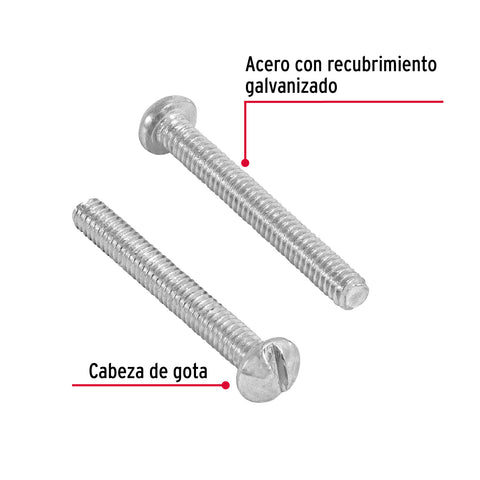 Bolsa con 400 tornillos 1/8' x 1' tipo estufa, FIERO | TORE-1/8X1 | 44602