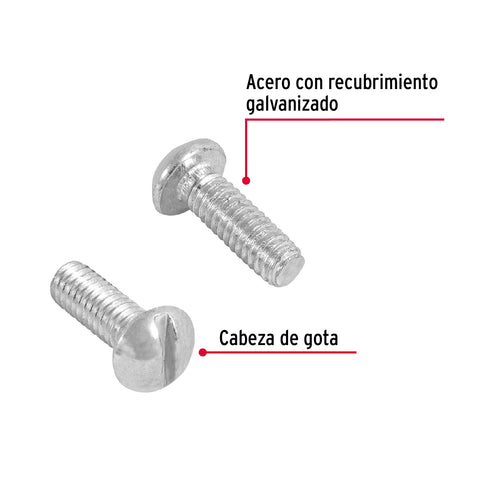 Bolsa con 450 tornillos 5/32' x 1/2' tipo estufa, FIERO | TORE-5/32X1/2 | 44606