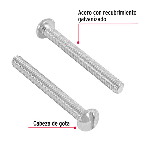 Bolsa con 200 tornillos 5/32' x 1-1/2' tipo estufa, FIERO | TORE-5/32X1-1/2 | 44611