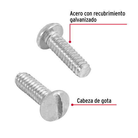 Bolsa con 250 tornillos 3/16' x 5/8' tipo estufa, FIERO | TORE-3/16X5/8 | 44615