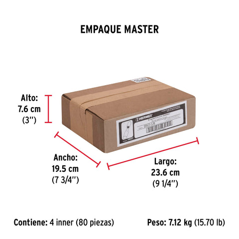 Bisagra tubular soldable de 5/8', HERMEX | BSO-5/8 | 44637