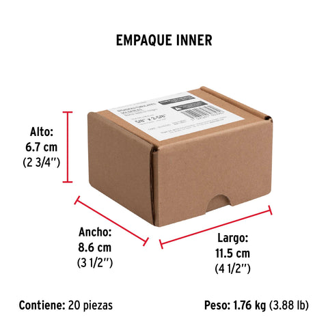 Bisagra tubular soldable de 5/8', HERMEX | BSO-5/8 | 44637