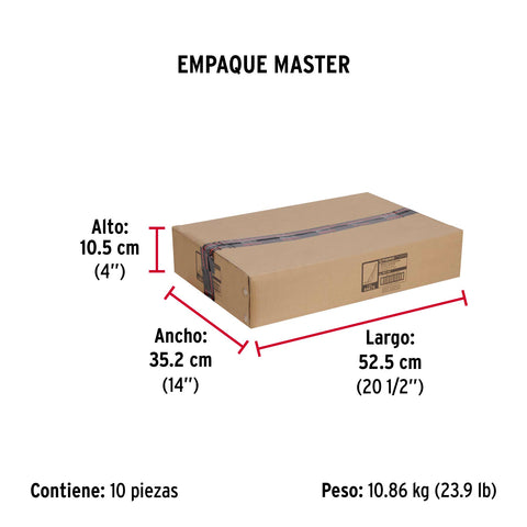 Ménsula de acero reforzada gris 13 x 20', FIERO | MER-20G | 44675