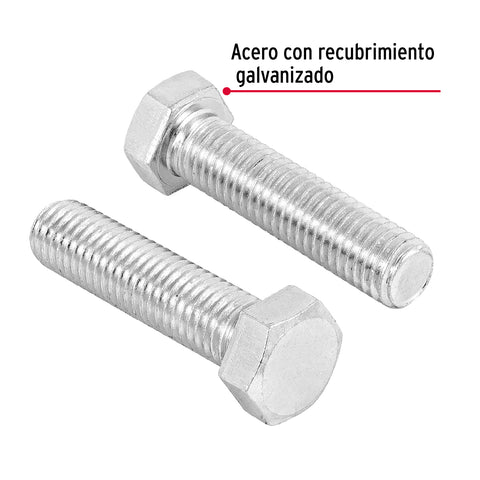 Bolsa con 8 tornillos 5/8' x 2-1/2' tipo máquina, FIERO | TORM-5/8X2-1/2 | 44679