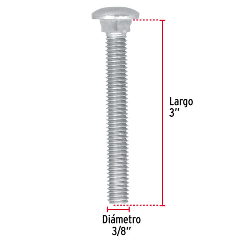 Bolsa con 40 tornillos 3/8' x 3' tipo coche, FIERO | TORC-3/8X3 | 44734