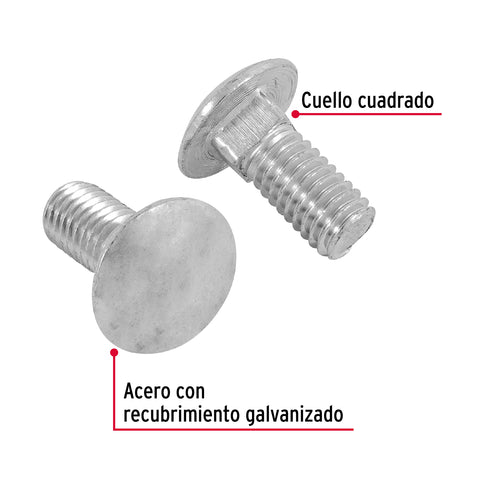 Bolsa con 60 tornillos 7/16' x 1' tipo coche, FIERO | TORC-7/16X1 | 44737