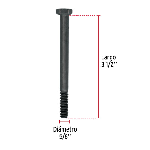 Bolsa con 50 tornillos 5/16' x 3-1/2' acero grado 5, FIERO | TOR5-5/16X3-1/2 | 44779