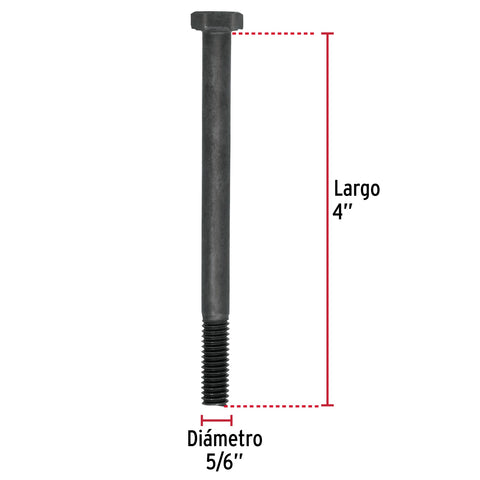 Bolsa con 50 tornillos 5/16' x 4' acero grado 5, FIERO | TOR5-5/16X4 | 44780