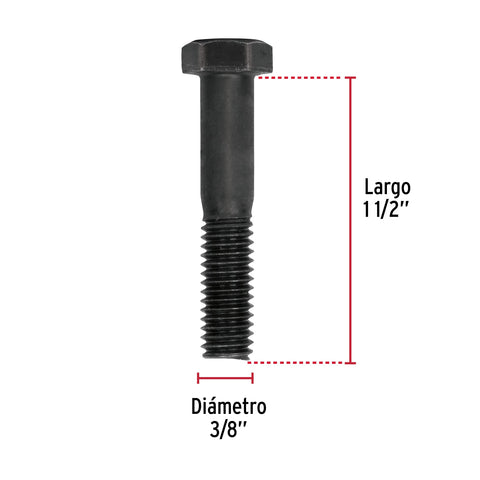 Bolsa con 70 tornillos 3/8' x 1-1/2' acero grado 5, FIERO | TOR5-3/8X1-1/2 | 44784