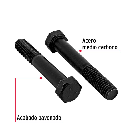 Bolsa con 50 tornillos 3/8' x 2-1/2' acero grado 5, FIERO | TOR5-3/8X2-1/2 | 44786