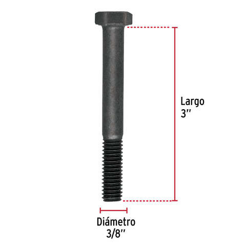 Bolsa con 40 tornillos 3/8' x 3' acero grado 5, FIERO | TOR5-3/8X3 | 44787
