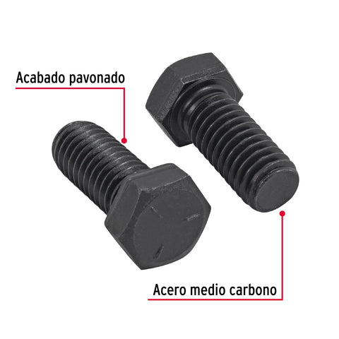 Bolsa con 60 tornillos 7/16' x 1' acero grado 5, FIERO | TOR5-7/16X1 | 44790