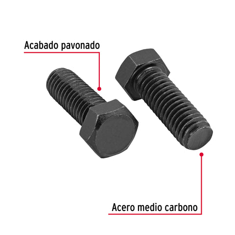 Bolsa con 50 tornillos 7/16' x 1-1/4' acero grado 5, FIERO | TOR5-7/16X1-1/4 | 44791