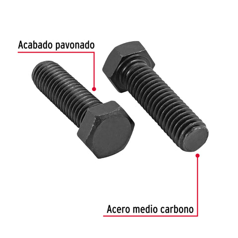 Bolsa con 50 tornillos 7/16' x 1-1/2' acero grado 5, FIERO | TOR5-7/16X1-1/2 | 44792