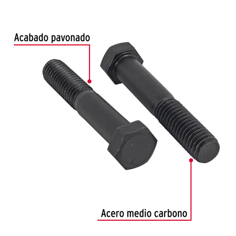 Bolsa con 40 tornillos 7/16' x 2' acero grado 5, FIERO | TOR5-7/16X2 | 44793