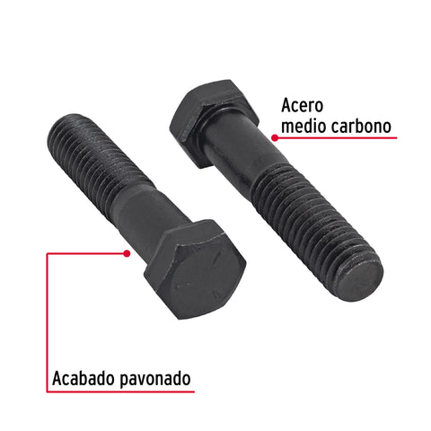 Bolsa con 30 tornillos 7/16' x 2-1/2' acero grado 5, FIERO | TOR5-7/16X2-1/2 | 44794