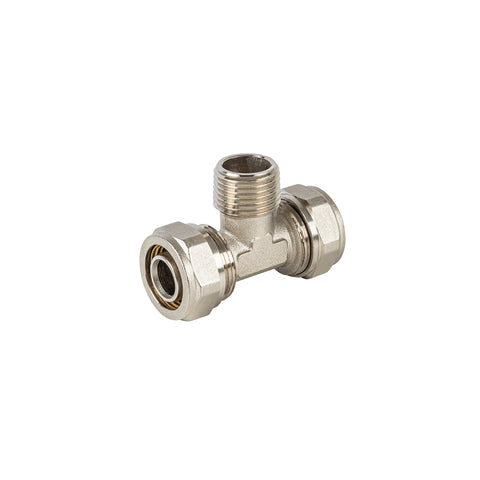 Tee macho para PEALPE, 3/8x1/2x3/8', FOSET | PPG-3812TM | 44854