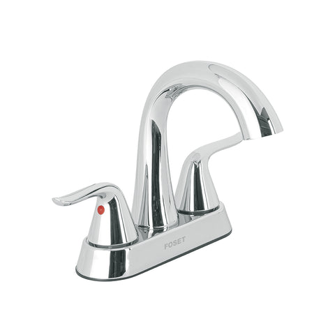 Mezcladora lavabo 4' cromo, cuello alto, palanca, FOSET AERO | AEM-48 | 44889
