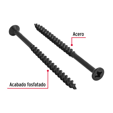 Bolsa con 200 pijas #8 x 3' combinadas (cuadro + Phillips) | PIQU-8X3 | 44897