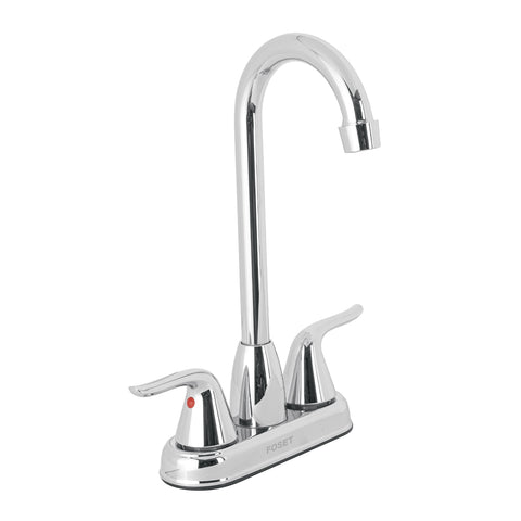 Mezcladora lavabo 4' cromo, tipo bar, palanca, FOSET AERO | AEM-49 | 44898