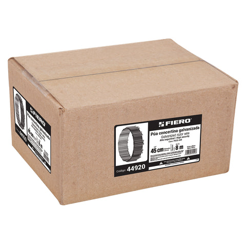 Rollo concertina alta seguridad, 45cm diámetro x 8m, FIERO | PUCO-A45 | 44920
