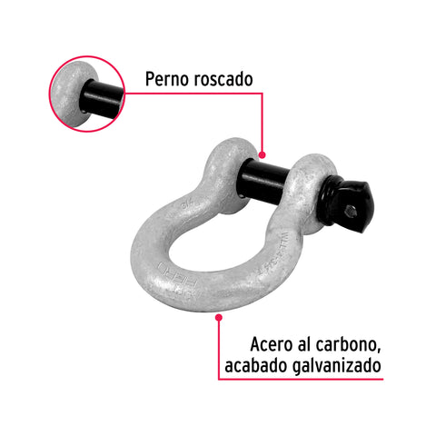 Grillete de acero forjado 3/4', FIERO | GRI-3/4 | 44973