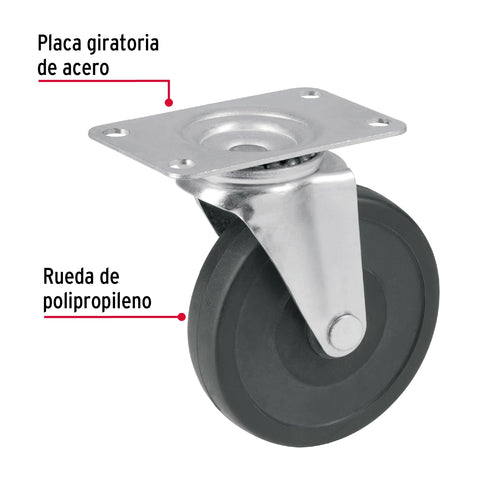 Rodaja de repuesto 4' para DIA-385P, placa giratoria, FIERO | RO-4PPG | 45089