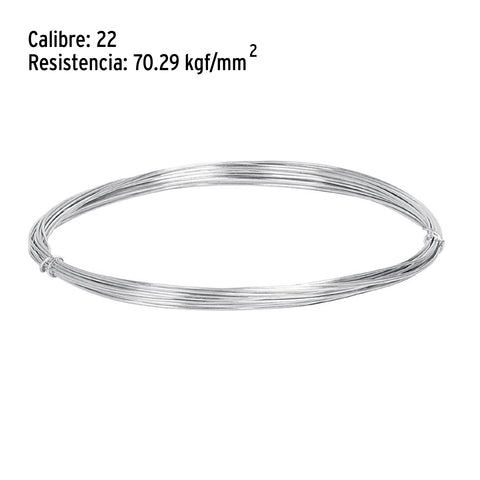 Rollo de 30 g de alambre galvanizado calibre 22, en bolsa | ALG-220B | 45112