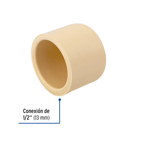 Tapón de CPVC 1/2', FOSET | CPVC-361 | 45118