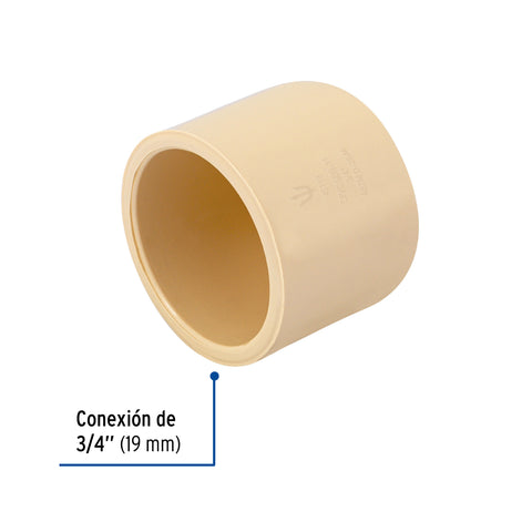 Tapón de CPVC 3/4', FOSET | CPVC-362 | 45119