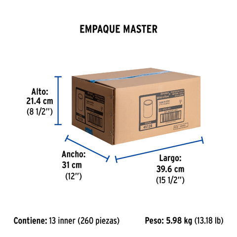 Cople de CPVC de 1', FOSET | CPVC-263 | 45128