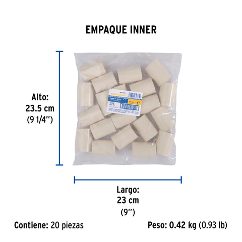 Cople de CPVC de 1', FOSET | CPVC-263 | 45128
