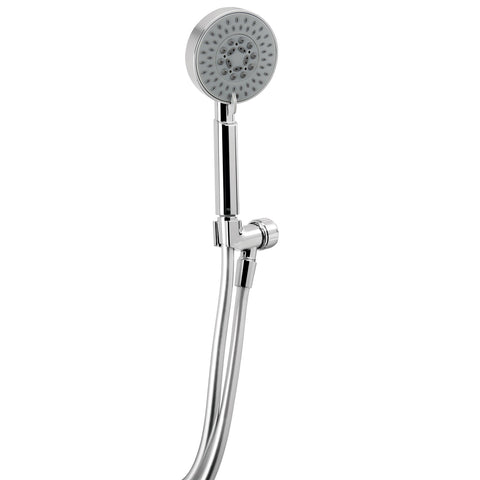 Regadera cromo de teléfono 4' con soporte, FOSET ELEMENT | R-012 | 45165