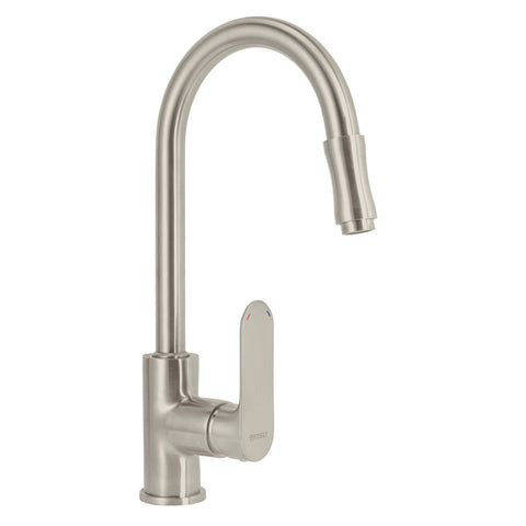 Monomando retráctil para fregadero, satín, FOSET RIVIERA | RIM-82N | 45183