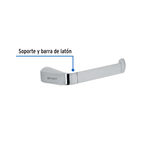 Portarrollo de latón acabado cromo, FOSET RIVIERA | RIA-72 | 45208