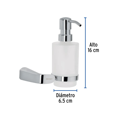 Dispensador de jabón a pared de latón cromado, RIVIERA | RIA-75 | 45212