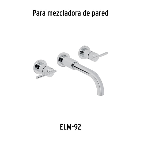 Juego de manerales palanca de pared, lavabo, cromo, ELEMENT | ELMM-07 | 45254