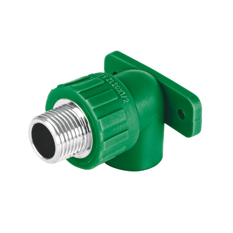 Codo oreja 90° PPR, 1/2', macho con inserto metálico, FOSET | CV-591 | 45265