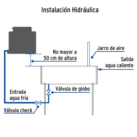 Calentador solar de agua, 20 tubos, 240L, 7 personas, FOSET | CALE-20S | 45273