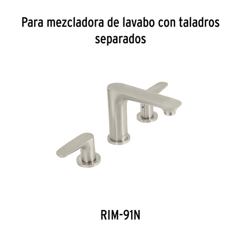 Jgo manerales de palanca p/taladros separados, satín RIVIERA | RIMM-01N | 45290