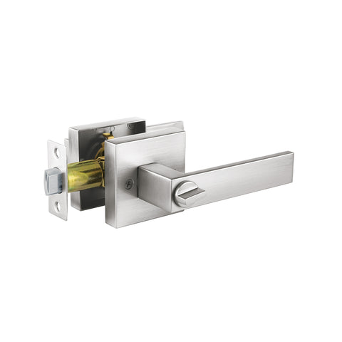 Cerradura manija 'Módena' p/baño, cromo mate, HERMEX | CEMA-23B | 45334