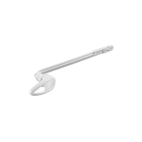 Palanca frontal plástica blanca para WC, FOSET | PW-017 | 45397