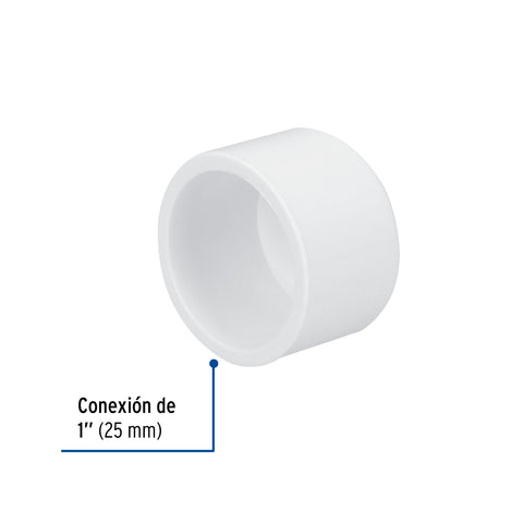 Tapón de PVC 1', FOSET | PVC-363 | 45425