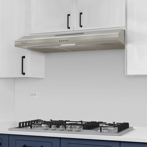 Campana extractora 50cm, empotrable, acero inoxidable, FOSET | CAME-50 | 45439