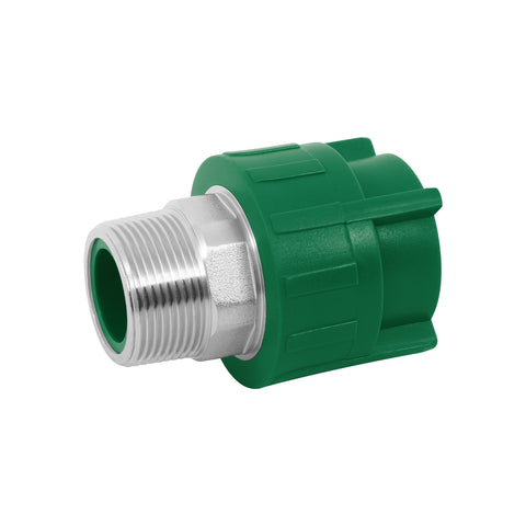 Adaptador PPR 1-1/4' macho con inserto metálico, FOSET | CV-614 | 45450
