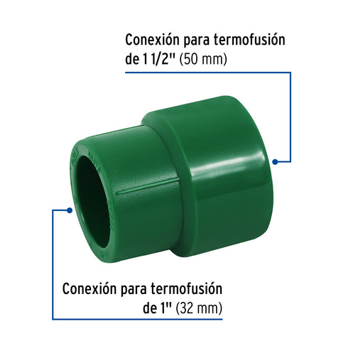 Reducción de PPR 1-1/2' x 1', FOSET | CV-226 | 45470