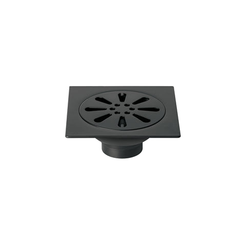 Resumidero cuadrado 4' x 4', acero inoxidable, negro, gota | RS-605M | 45473