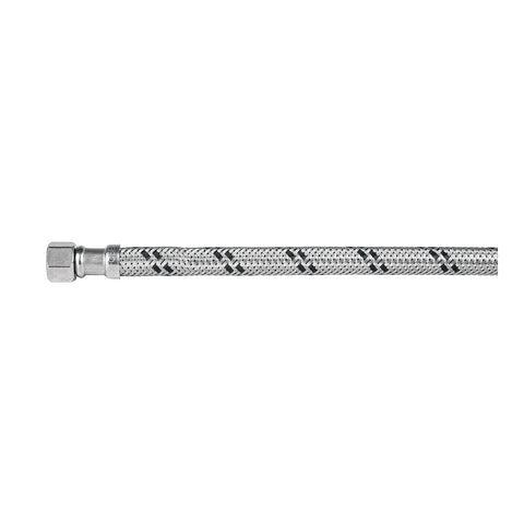 Manguera 'T' lavabo/fregadero,acero inox,3/8'x1/2'x1/2',55cm | FTE-55XL | 45506
