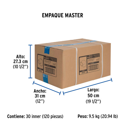 Codo 90° de PVC de 1-1/4', FOSET | PVC-564 | 45523